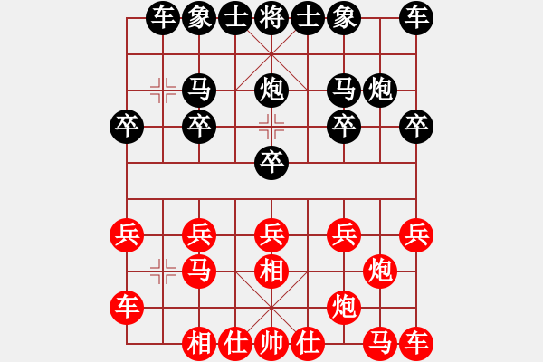 象棋棋譜圖片：黃和福 先勝 鮑小寅 - 步數(shù)：10 