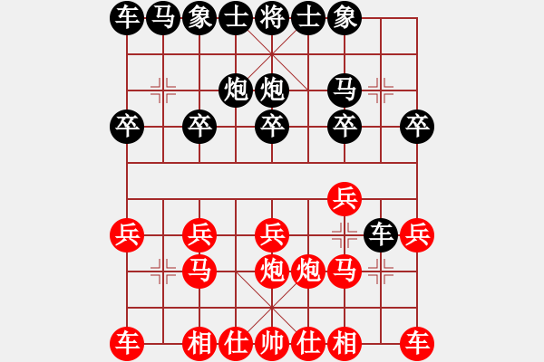 象棋棋譜圖片：《學(xué)習(xí)大師后手》列炮士角炮過河車破中炮士角炮 - 步數(shù)：10 