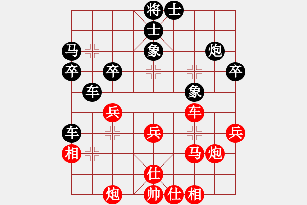 象棋棋譜圖片：緣來是你[1446445061] -VS- 橫才俊儒[292832991] - 步數(shù)：40 