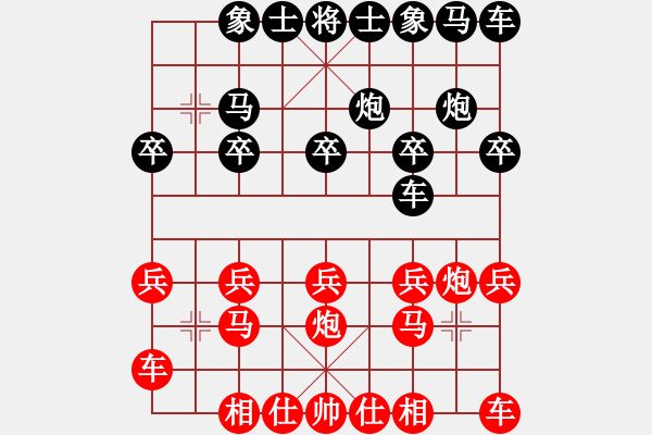 象棋棋譜圖片：1521局 A00- 不合理開(kāi)局-小蟲(chóng)引擎23層(先勝)天天Ai1-1 - 步數(shù)：10 