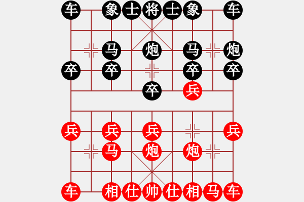 象棋棋譜圖片：天之嬌子[紅] -VS- [天]醉棋兒[黑] - 步數(shù)：10 