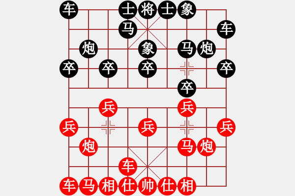 象棋棋譜圖片：自強(qiáng)盃聯(lián)賽第一輪啟泰名揚(yáng)隊(duì) 第一臺(tái) 劉國(guó)華vs艋舺隊(duì) 第一臺(tái) 施許三奇 - 步數(shù)：10 