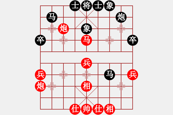 象棋棋譜圖片：自強(qiáng)盃聯(lián)賽第一輪啟泰名揚(yáng)隊(duì) 第一臺(tái) 劉國(guó)華vs艋舺隊(duì) 第一臺(tái) 施許三奇 - 步數(shù)：40 