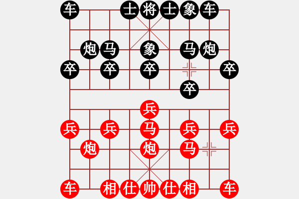 象棋棋譜圖片：_____小J╮[358478269] -VS- 君臨天下[94734579] - 步數(shù)：10 