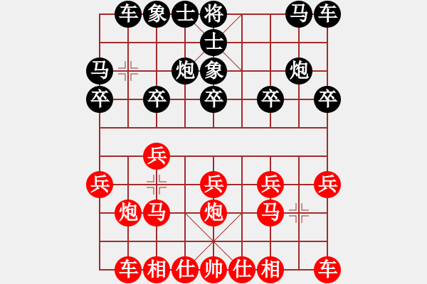 象棋棋譜圖片：鐵麒麟（先勝）我愛象棋 - 步數(shù)：10 