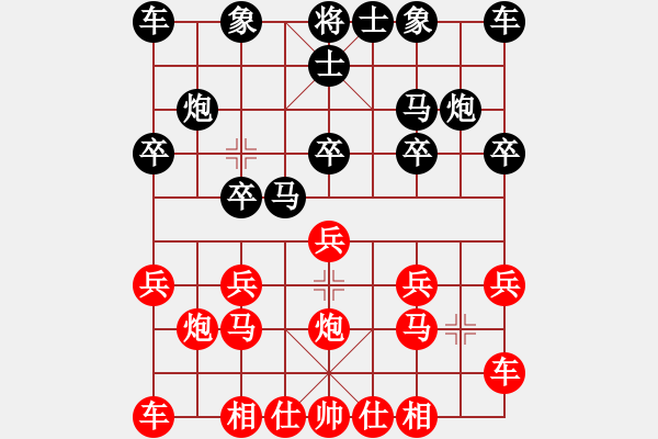 象棋棋譜圖片：《中炮橫車盤頭馬對(duì)屏風(fēng)馬》右橫車對(duì)進(jìn)3卒類第04局 中兵渡河對(duì)右馬盤河(二) - 步數(shù)：10 