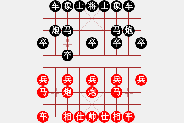 象棋棋譜圖片：淡淡的藍(lán)[紅] -VS- 傲笑紅塵[黑] - 步數(shù)：10 