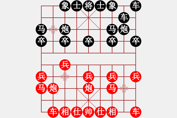 象棋棋譜圖片：無頭棋士(3星)-勝-小心冷招(9星) - 步數(shù)：10 