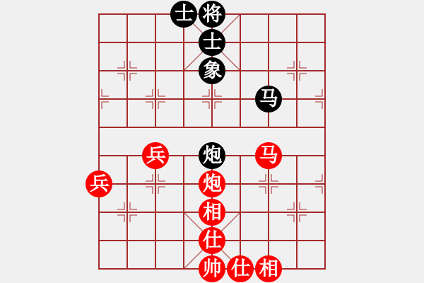 象棋棋譜圖片：鐵道游擊包(7段)-勝-cclzdk(3段)過宮炮對進左馬 - 步數(shù)：100 