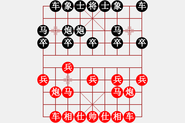 象棋棋譜圖片：20141116第二局 千里驥 先勝 無所謂 - 步數(shù)：10 