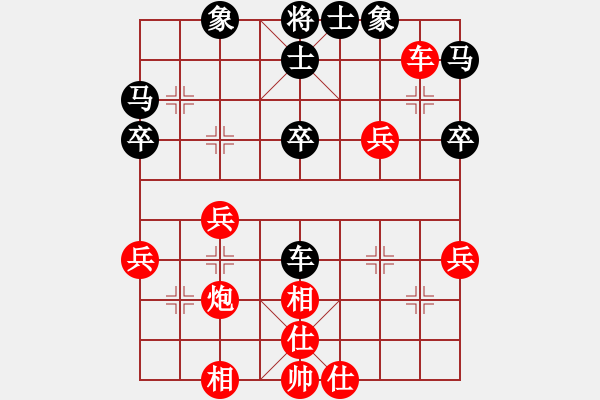 象棋棋譜圖片：千滴淚(6段)-勝-天翼(月將) 順炮直車(chē)對(duì)橫車(chē) 紅先上仕 - 步數(shù)：40 