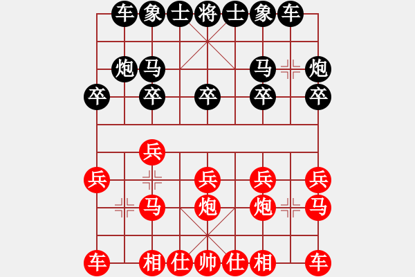 象棋棋譜圖片：揚(yáng)眉(無極)-勝-北部灣(電神) - 步數(shù)：10 