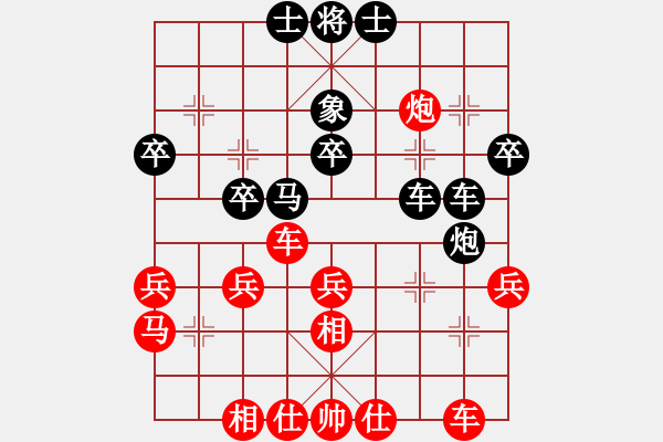 象棋棋譜圖片：中炮進(jìn)三兵對(duì)左炮封車轉(zhuǎn)半途列炮（ 紅進(jìn)炮打馬 ）孤獨(dú)倒馬(5段)-勝-小羊兒畚拽(5段) - 步數(shù)：40 