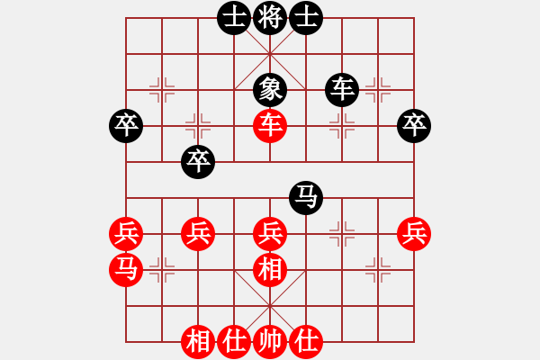 象棋棋譜圖片：中炮進(jìn)三兵對(duì)左炮封車轉(zhuǎn)半途列炮（ 紅進(jìn)炮打馬 ）孤獨(dú)倒馬(5段)-勝-小羊兒畚拽(5段) - 步數(shù)：50 