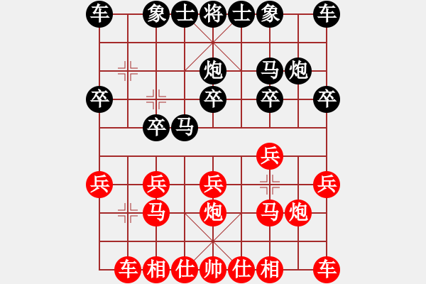 象棋棋譜圖片：中炮對(duì)進(jìn)右馬 后勝 - 步數(shù)：10 