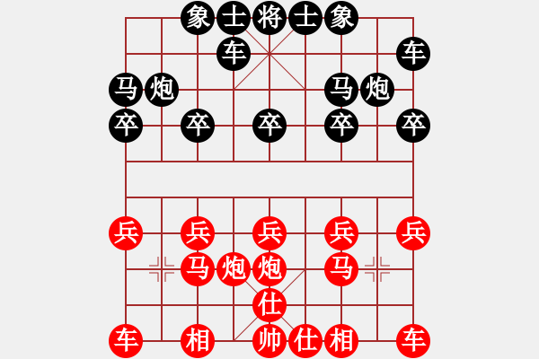 象棋棋譜圖片：443局 B05- 中炮對進(jìn)左馬-小蟲 名手引擎23層(2641) 先勝 諸葛亮(2400) - 步數(shù)：10 