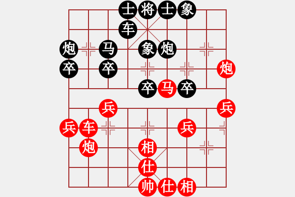 象棋棋譜圖片：對(duì)兵局轉(zhuǎn)兵底炮（黑左中炮  ）    冰雪勇士(7段)-負(fù)-雨的印記(8段) - 步數(shù)：40 