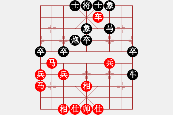 象棋棋譜圖片：牛皮一段(6段)-負(fù)-飛象震中炮(8段) - 步數(shù)：40 