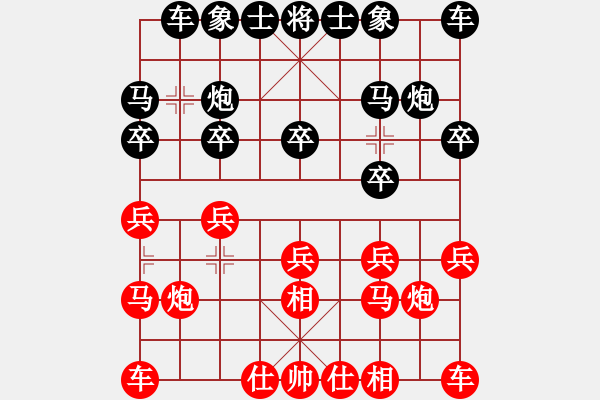 象棋棋譜圖片：易城(2段)-負-首席棋評員(9段) - 步數(shù)：10 