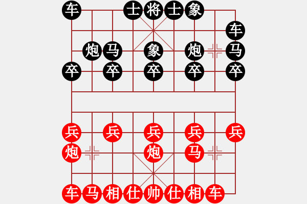 象棋棋譜圖片：haxxx(9星)-和-蚯蚓降龍(9星) - 步數(shù)：10 