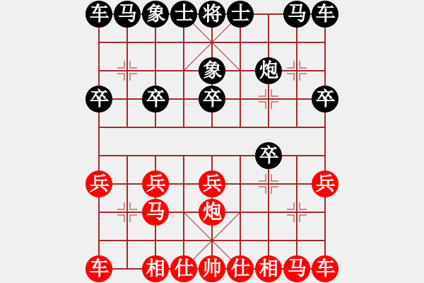 象棋棋譜圖片：哈哈[1245437518] -VS- 56789[2998735949] - 步數(shù)：10 