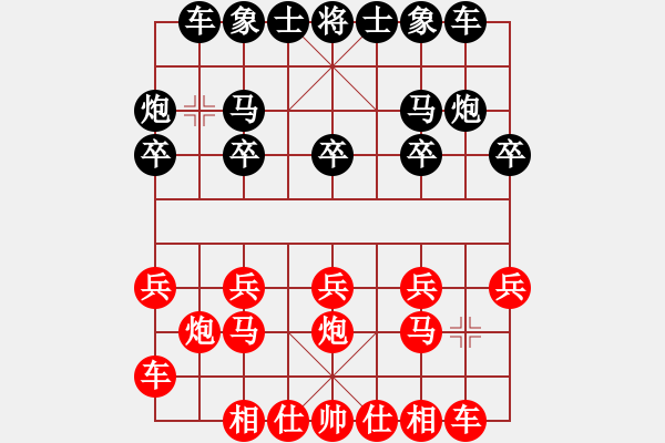 象棋棋譜圖片：非典型帥哥[紅] -VS- ゞ★昌哥[黑] - 步數(shù)：10 