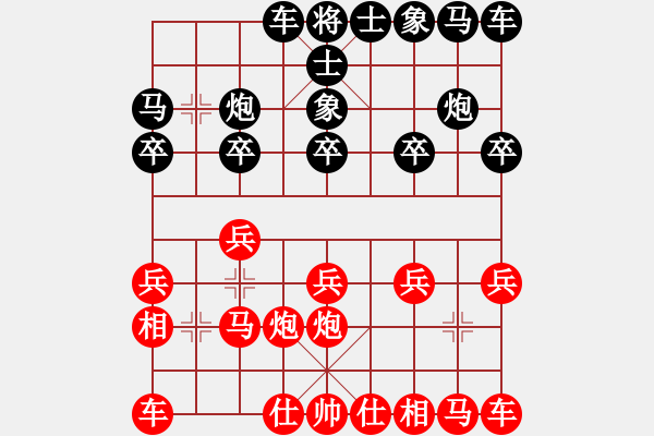 象棋棋譜圖片：初學者之一(9段)-勝-揚二狼(6段) - 步數(shù)：10 