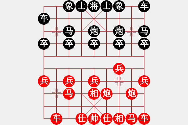 象棋棋譜圖片：多姿[紅] -VS- i江南八怪[黑] - 步數(shù)：10 