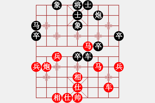 象棋棋譜圖片：包頭鐵友(2段)-勝-本溪第五十(5段) - 步數(shù)：40 