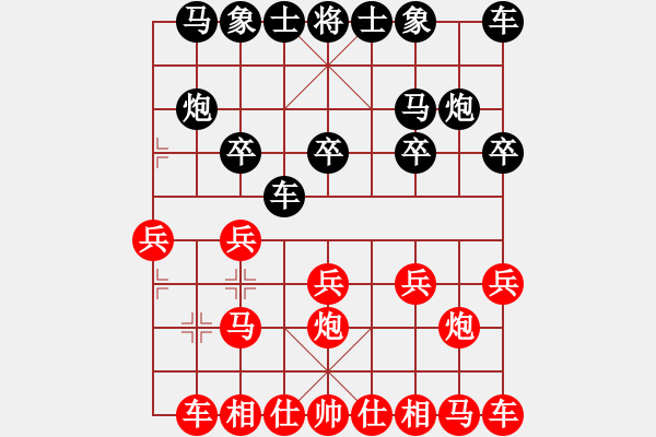 象棋棋譜圖片：9622局 B01-中炮對(duì)進(jìn)右馬-旋九專(zhuān)雙核-菜鳥(niǎo) 紅先負(fù) 小蟲(chóng)引擎24層 - 步數(shù)：10 