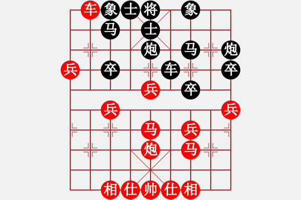 象棋棋譜圖片：9622局 B01-中炮對(duì)進(jìn)右馬-旋九專(zhuān)雙核-菜鳥(niǎo) 紅先負(fù) 小蟲(chóng)引擎24層 - 步數(shù)：40 