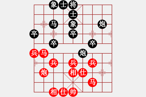 象棋棋譜圖片：煙臺(tái)路邊棋(6段)-負(fù)-anandx(6段) - 步數(shù)：40 