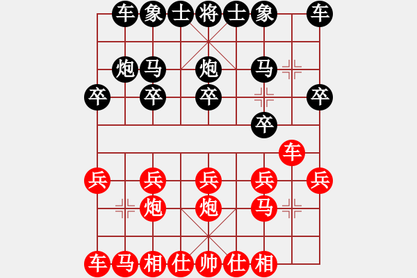 象棋棋譜圖片：cw63524紅負(fù)葬心【順炮直車對(duì)緩開車】 - 步數(shù)：10 