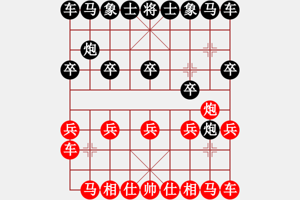 象棋棋譜圖片：1 - 步數(shù)：10 