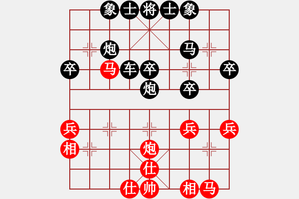 象棋棋譜圖片：2021.8.18.9JJ評(píng)測(cè)后勝 - 步數(shù)：30 