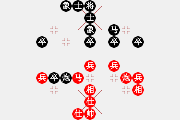 象棋棋譜圖片：江湖黑馬(9星)-和-alphacata(9星) - 步數(shù)：40 