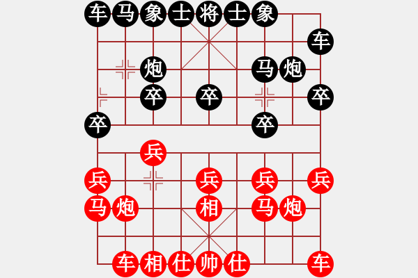 象棋棋譜圖片：緬甸 蔣慶民 和 德國 耐格勒 - 步數(shù)：10 