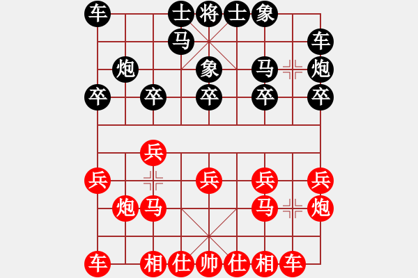 象棋棋譜圖片：張欣 楊子權(quán) - 步數(shù)：10 