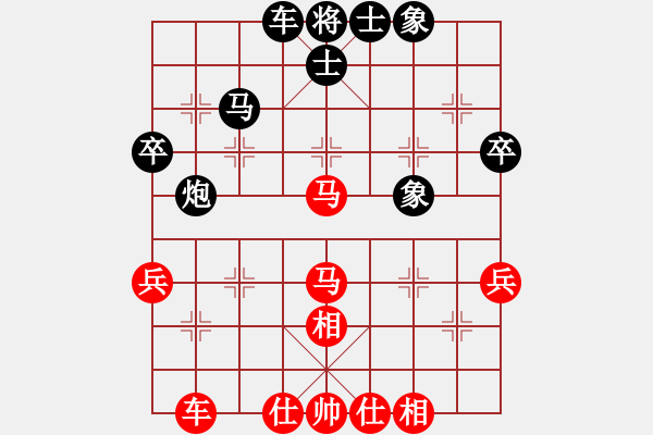 象棋棋譜圖片：股海殺手(月將)-和-下山王(月將) - 步數(shù)：40 