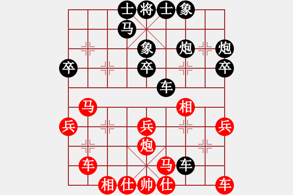 象棋棋譜圖片：老人河[1842737212] 負(fù) ◤∷君戰(zhàn)神武∷◥[-] - 步數(shù)：30 