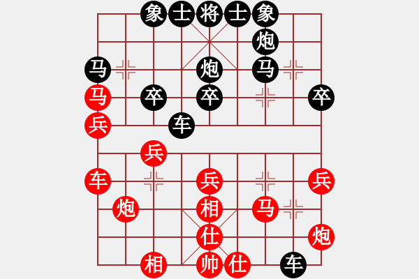 象棋棋譜圖片：哥未曾一敗(7段)-和-佰一(8段) - 步數(shù)：30 