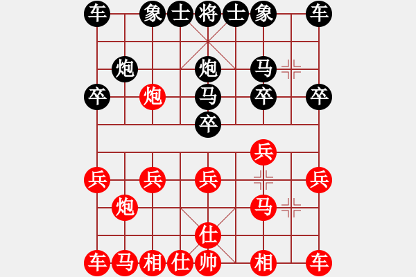 象棋棋譜圖片：架炮找抽 慘遭屠殺：1705211542 Hisense M20-T-GT-S7568I.pgn - 步數(shù)：10 