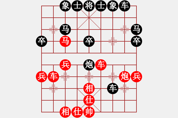 象棋棋譜圖片：丹陽市代表隊 張玉祥 和 武進區(qū)代表隊 卞禮良 - 步數(shù)：40 