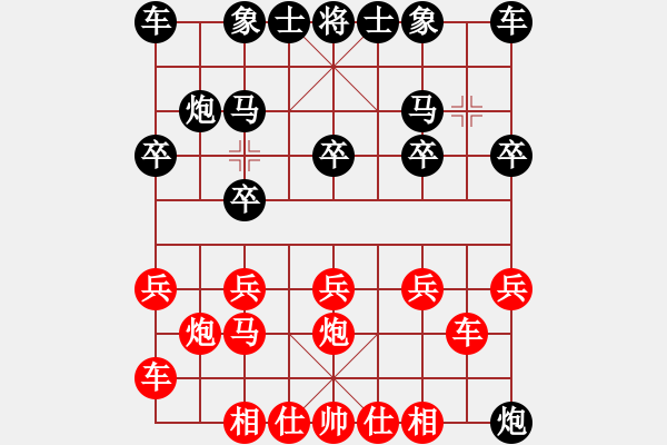 象棋棋譜圖片：正體字(4段)-勝-想贏又怕輸(9段) - 步數(shù)：10 