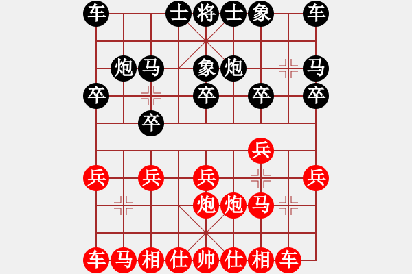 象棋棋譜圖片：避兌用強攻守無方 送馬丟車一敗涂地 - 步數(shù)：10 