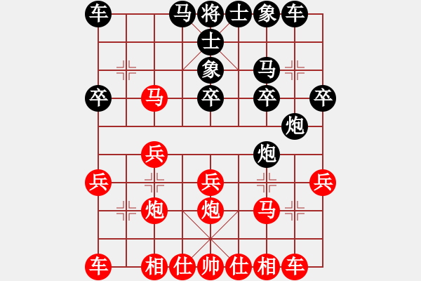 象棋棋譜圖片：大師兄[6808405] -VS- 志恒鐵藝[962395149] - 步數(shù)：20 