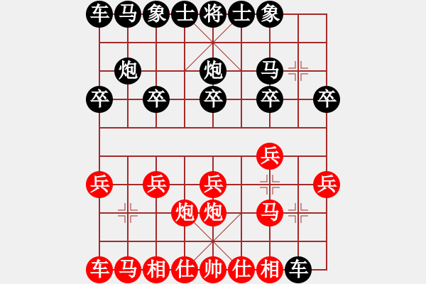 象棋棋谱图片：馮柏喬 先勝 陳穎朗 - 步数：10 