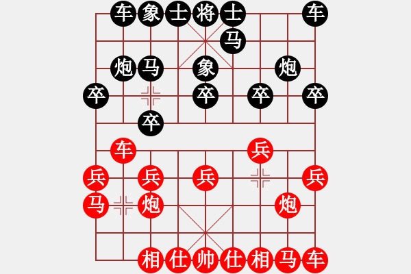 象棋棋譜圖片：魔妹小嬌鳳(9星)-勝-談談棋(8星) - 步數(shù)：10 