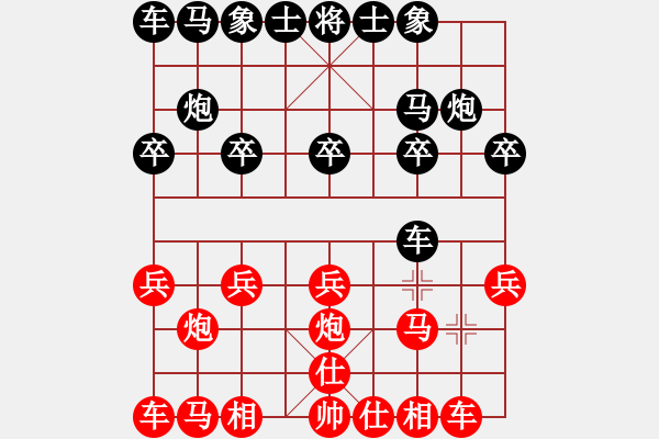 象棋棋谱图片：10-12-29 laozu[802]-胜-刘皇叔[812] - 步数：10 