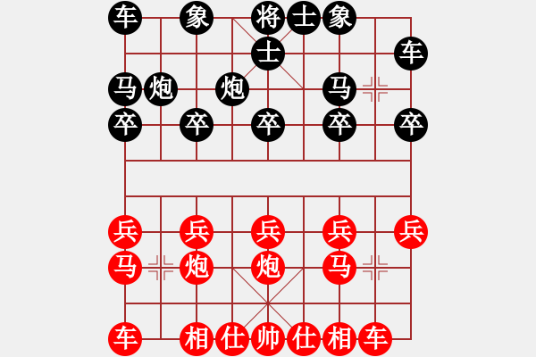 象棋棋譜圖片：芳棋(純?nèi)讼缕澹893812128] -VS- 韋一笑[851561831] - 步數(shù)：10 